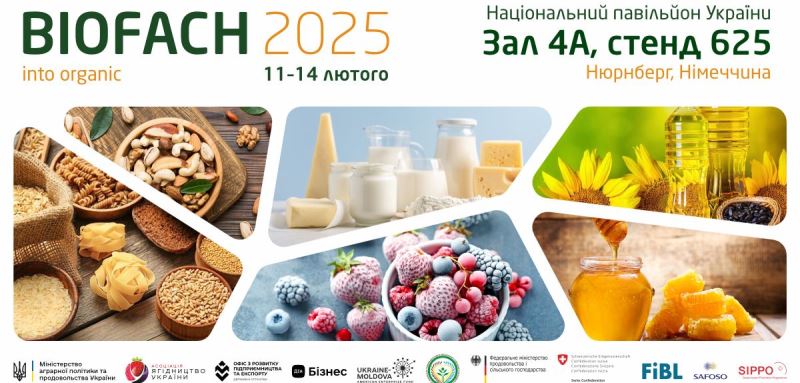  Відомо, які українські компанії представлятимуть органічну продукцію на BIOFACH 2025